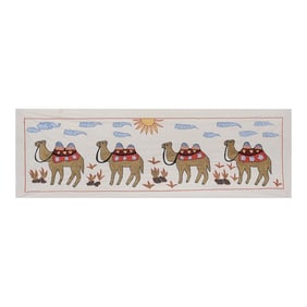 Animal Motif Suzani Textile - Wall Decor