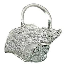 L. E. Smith 1000 Eye Glass Basket Depression Glass