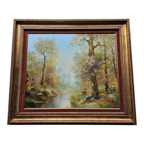 Julius Polek Landscape Oil Painting