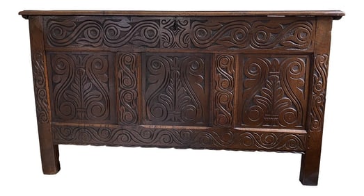 Antique Jacobean Walnut Chest