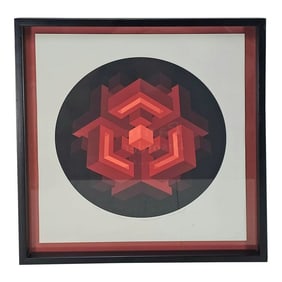 Brian Halsey "Centrion" Signed & Framed Serigraph – Limited Edition 5/40