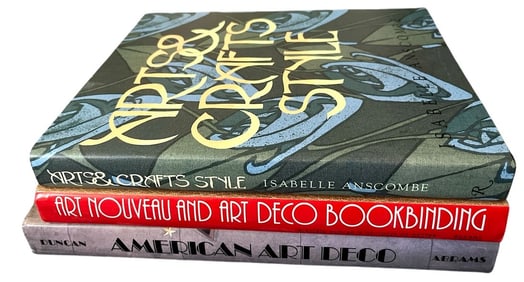 Collection of Vintage Art Nouveau Art Deco and Arts and Crafts History Hardback Coffee Table Books S