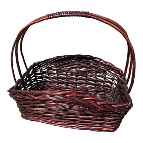 Large Woven Rattan/Wicker Gathering Basket