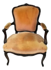 Late 19th Century French Louis-Xv Style Fauteiul Armchair