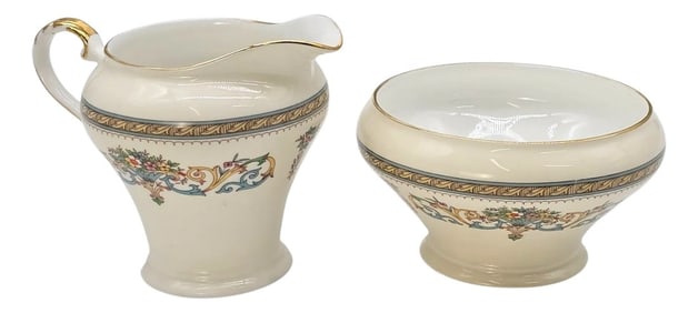 Vintage Aynsley "œHenley" Fine Bone China Creamer & Sugar Bowl – Gold Trim English Tea