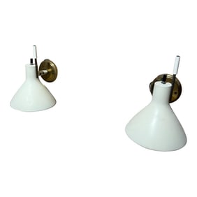 Pair of Lightolier Wall Sconces Mid Century Modern