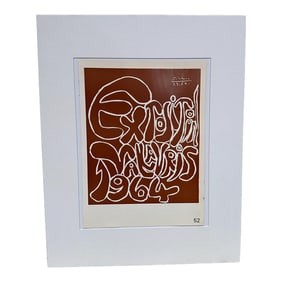 1964 Picasso Poster Exposition Vallauris France