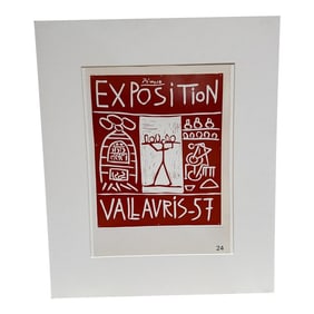 1957 Picasso Poster Exposition Vallauris France