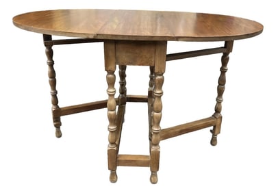 Vintage Drop Leaf Gate Leg Side Table