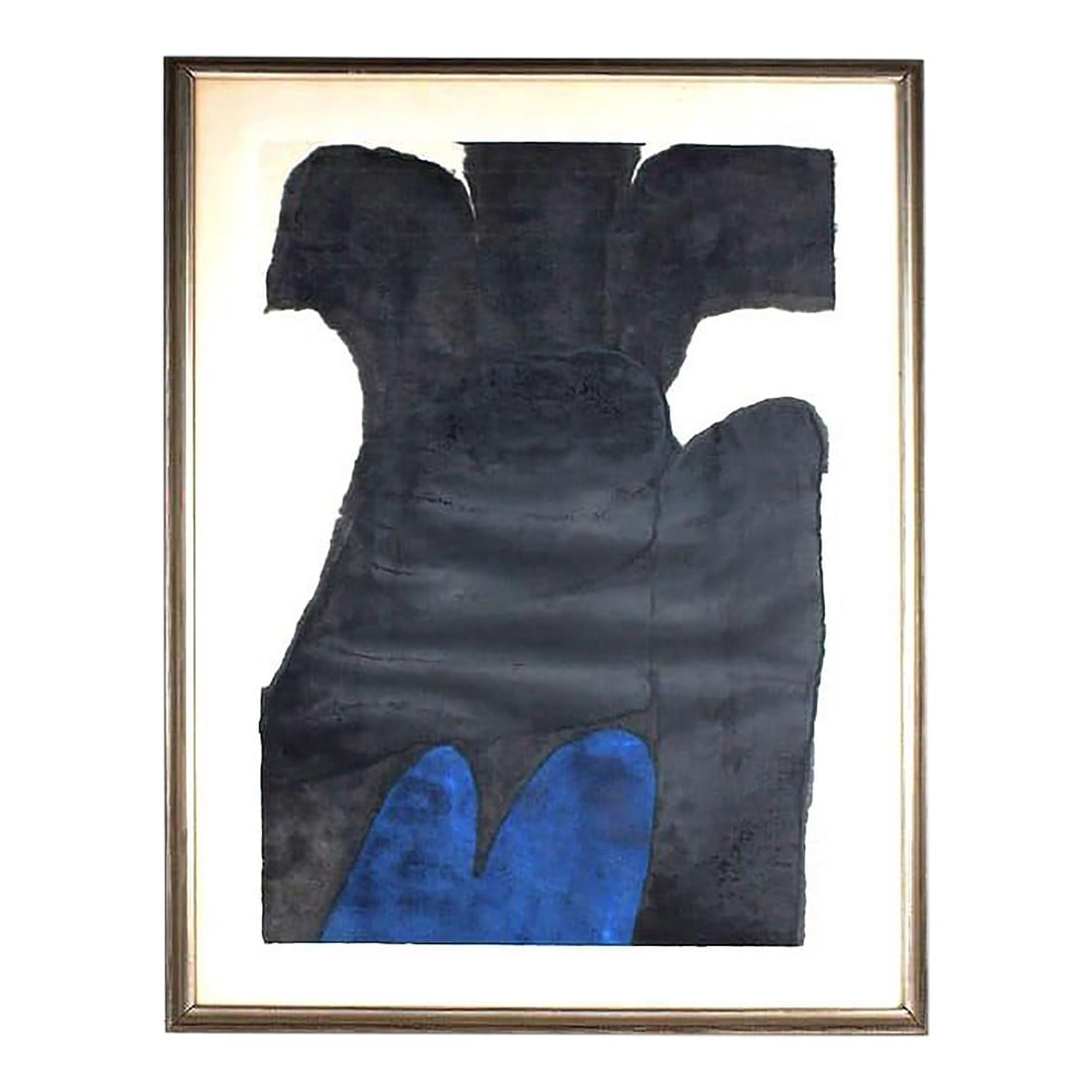 1960s Original Signed Carol Summers "Stromboli Dark" Woodblock Print, Framed: Original Signed Carol Summers "Stromboli Dark" Woodblock Print. Framed in wooden silver leaf frame. Carol Summers, American, 1925-2016 Signed, titled, dated 1965, numbered 2/210 in pencil along right