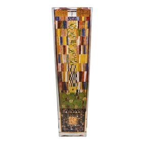 Gustav Klimt's "Stoclet Frieze" 15" Vase