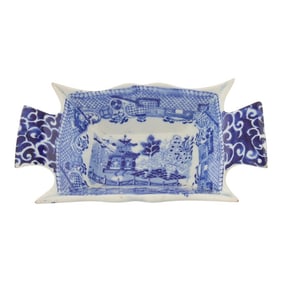 C.1840s Pearlware Willow Pickle Dish