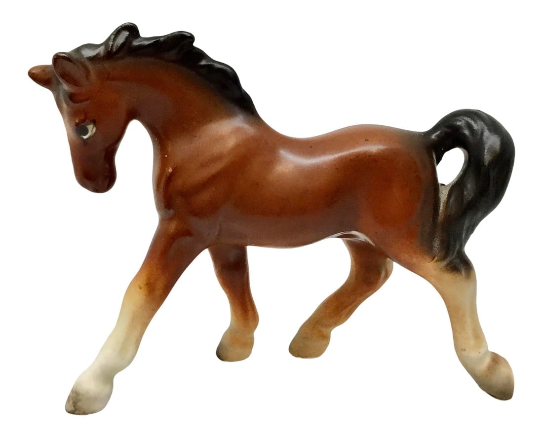 Mid Century Bone China Horse Figurine (1 of 8)