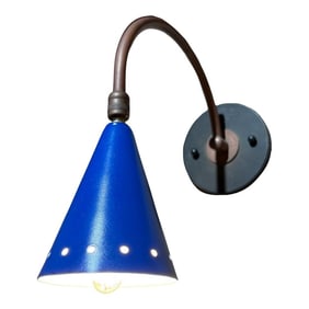 French Industrial Wall Sconce After Jacques Biny- Prouve Era