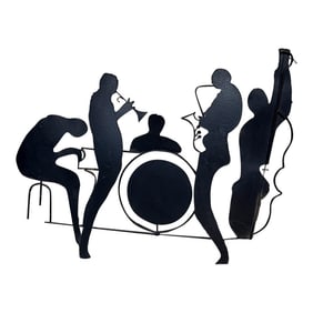 Curtis Jere Sculptures Musicians Jazz Scene Mid-Century Modern