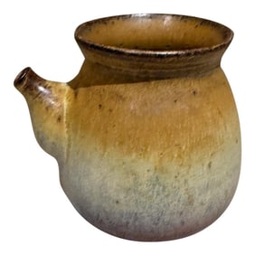 French Provencal Stoneware Mini Pitcher Creamer Pottery