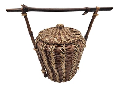 Vintage Alaskan Pine Needle Basket by Jennifer Kelly – Pipaluk Designs Native American