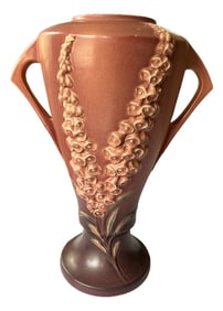 Roseville Pottery Pink Foxglove Floor Vase, Shape 55-16" Â‚Ã„Ã¬