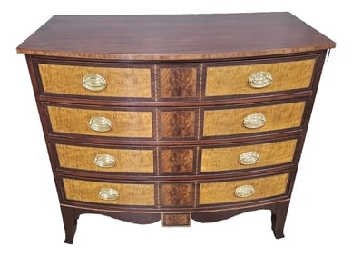 Stickley Williamsburg Collection Tiger Maple Bassett Hall Chest Cw 202