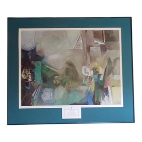 Print Entitled "Latent Antagonism" by Avigdor Arikha, Framed and Matted