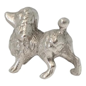 Vintage English Silverplate Toy Poodle