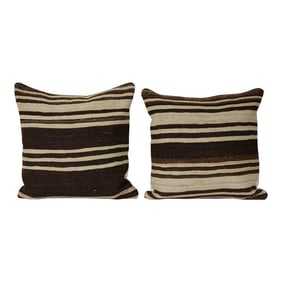 Turkish Hemp Kilim Pillow Cover - A Pair