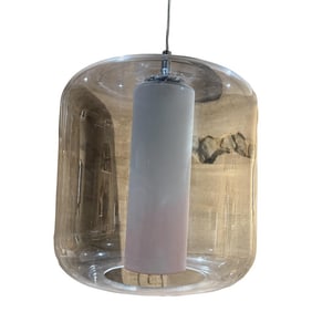 Modern Pendant Chandelier Lucite Glass Frosted Diffuser