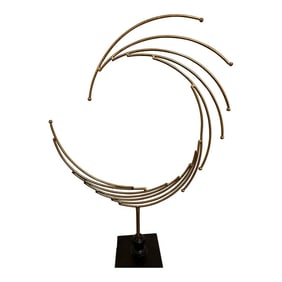 Spiral Piece of Art Representing a Portal Opening