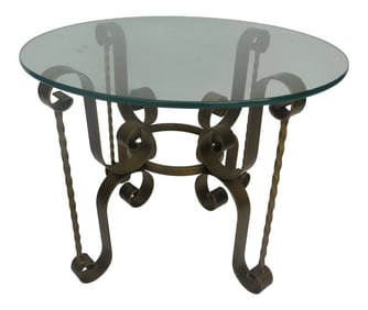 1960s Italian Scroll Side Table