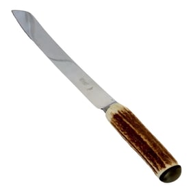 Midcentury Horn Handled Bread Knife