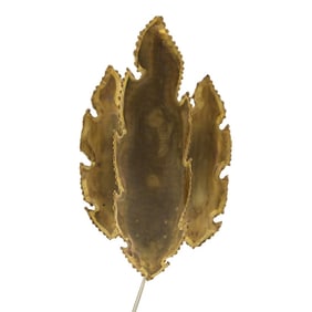 1960's Burnished Brass Sconce Designed by Svend Aage for Holm Sorensen