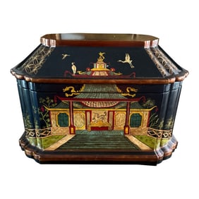 Vintage Asian Hand Painted Box