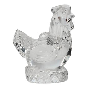 Waterford "œThree French Hens" Crystal Ornament – 1997