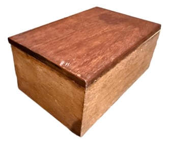 Antique Wood Studio Box Safe Keep Jewelry Handmade
