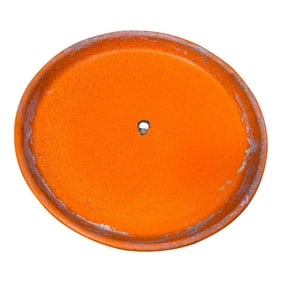 Gainey Pottery Orange Plate for Planter Mid-Century Modern