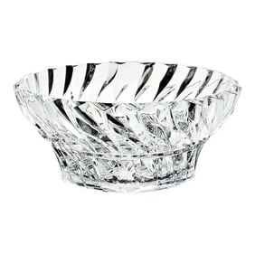 Mikasa "œRainier" 9-Inch Heavy Cut Crystal Swirl Centerpiece Bowl – Japan