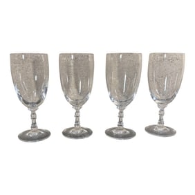 Ralph Lauren Crystal Bedford Set 4 Wine Glasses Golbets