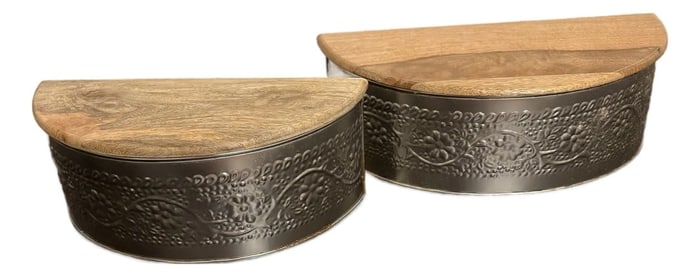 Rustic Vintage Farmhouse Shelving Units, 2