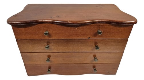 Four Drawer Wooden Jewelry Chest Box