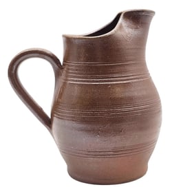 Grès Du Berry French Salt-Glazed Stoneware Pitcher, 7"