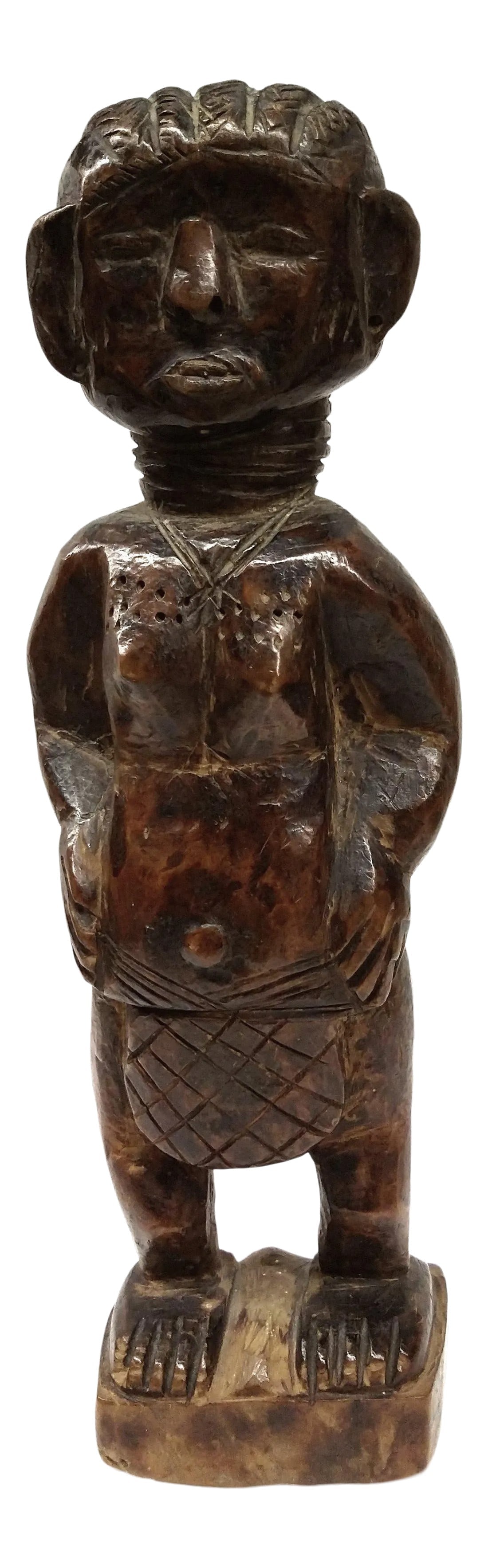 Antique African Tribal Primitive Wood Female Figure Carved Ashanti (1 of 11)