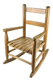 Vintage Child Size Wood Rocker