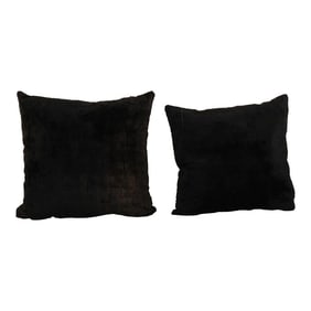 Turkish Velvet Black Kilim Pillow Cover