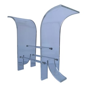 Vintage Lucite Wing Panel Console Table Base