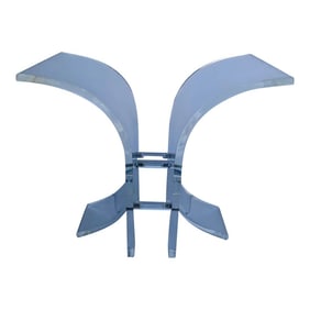 Vintage Lucite Wing Panel Side Table Base