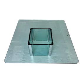 Chrome and Glass Coffee Table by Pace International