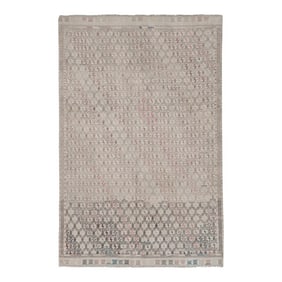 1960s Vintage Faded Turkish Jajim Kilim Rug 5'3'' X 7'11''