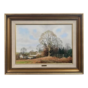 Vincent Selby, Traditional English Countryside Original Oil Painting British Landscape Artist, Circa