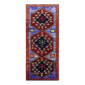 1980s Persian Shahsavan Area Rug 5'11" X 14'0"³