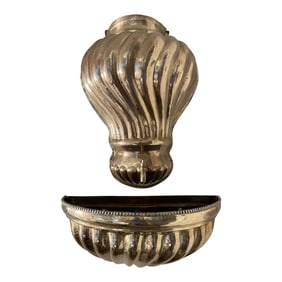 Vintage Neoclassical Brass Lavabo or Wall Fountain Planter